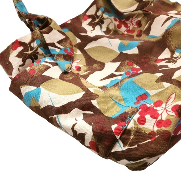 Emilie M. Large Multicolor Floral Tote Handbag Fully-Lined 18" x 13" x 5" - Picture 4 of 12